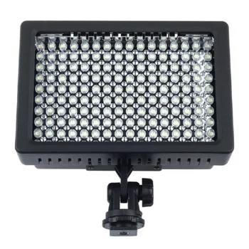 High Power Lightdow LD-160 160 LED Video Lys, Kamera, Videokamera Lampe med Tre Filtre 5400K