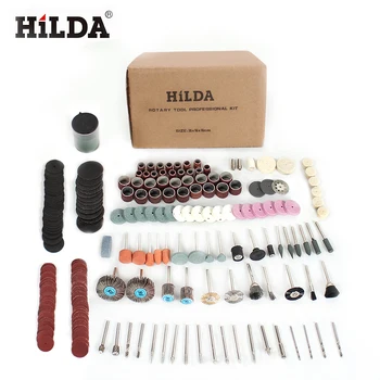 HILDA 248PCS Roterende Værktøj, Tilbehør til Nem Skæring, Slibning Slibning Udskæring og Polering Af Kombination For Hilda Dremel