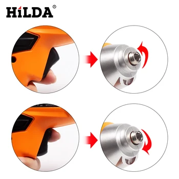 HILDA 4,8 V Lithium Batteri-LED Lys Genopladelig Ledningsfri El-Skruetrækker Husstand Multifunktion Elektrisk Boremaskine Værktøjer