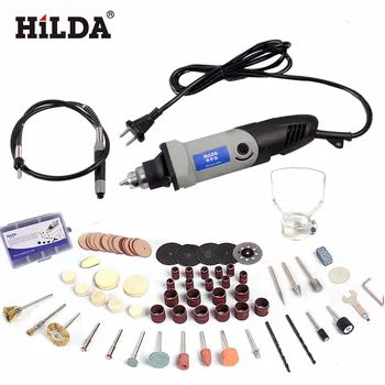 HILDA 6 Position Variabel Hastighed 400W Mini Elektrisk Boremaskine For Dremel Roterende Værktøjer Mini Sliber slibemaskine