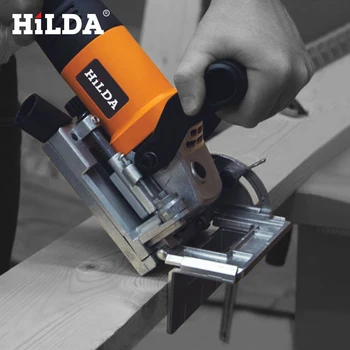 HILDA 760W Kiks Jointer El-Værktøj til Træbearbejdning Tenoning Maskine Kiks Maskine Puslespil Maskine Groover Kobber Motor