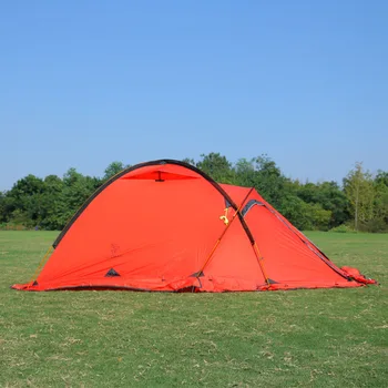 Hillman camping telt dobbelt lag aluminium stang telt anti typhoon fire sæsoner Alpine belagt silikone belagt telt-område 2