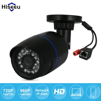 Hiseeu 720P/960P 1.0 MP/1,3 MP HD IP-Netværk CCTV Kamera Overvågning Kamera H. 264 P2P Fjernbetjening Onvif 2.0 IR Sikkerhed Bullet Kamera
