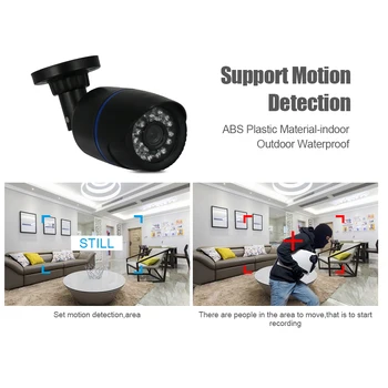 Hiseeu 720P/960P 1.0 MP/1,3 MP HD IP-Netværk CCTV Kamera Overvågning Kamera H. 264 P2P Fjernbetjening Onvif 2.0 IR Sikkerhed Bullet Kamera