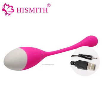 HISMITH 7 Speed Remote Control-Wireless Vibrating Sex Elsker Æg Vibrator Kvindelige Onani USB-Genopladeligt sexlegetøj til Kvinder