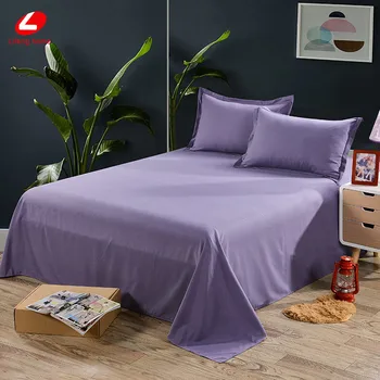 Hjem seng sæt Seng ark sæt 3stk bed cover + pudebetræk Microfiber flat sheet Kort sengetøj sæt dronning ark sæt sengetøj