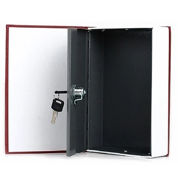 Hjem Sikkerhed Ordbog Bog, Kontanter, Smykker, Værdigenstande Sikker Opbevaring Nøgle Lås Box 09WG