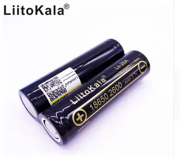 HK LiitoKala Lii-26A for Samsung 3,7 V 2600mAh 18650 For ICR18650-26JM Li-ion Genopladeligt Batteri Lommelygte Batterier