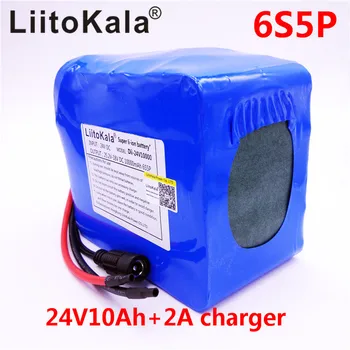 HK LiitoKala Mærke celler 24V 10Ah 6S5P batteri lithium-350w e-bike li-ion 25.2 V lithium bms elektrisk cykel 250W batteri