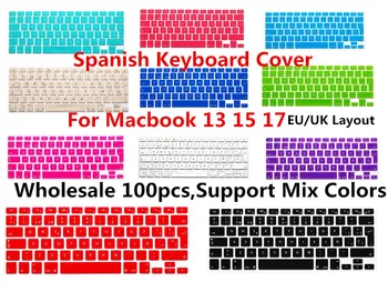 HKH Engros 100pcs spanske ESP Silikone Keyboard Cover Tastatur Skin Protector til Macbook Air Pro Retina 13 15 17 EU Version