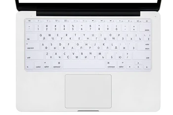 HKH RUSSISKE Brev Silikone Gel OS Tastatur Cover Skin Protector Beskyttende FILM til MacBook Air 11.6 Tommer Til Mac Air 11