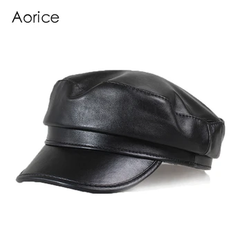 HL151-B i ægte læder mænd baseball cap, hat CBD høj kvalitet mænds reelle får huden læder voksen solid hatte, caps