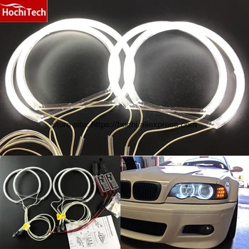 HochiTech CCFL-Angel Eyes Kit Varm Hvid Glorie Ringen 131mm*4 Til BMW E36 E38, E39 E46 (Med Originale Projektor)