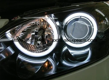 HochiTech Ultra lyse hvid SMD LED angel eyes 2000LM 12V halo-ring kit kørelys KØRELYS for Mazda 3 mazda3 2002-2007