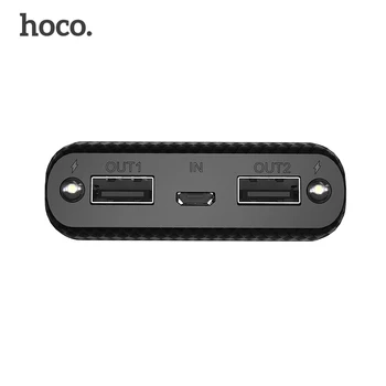 HOCO 20000mAh Dual USB Power Bank 18650 Bærbare Eksterne Batteri Universel mobiloplader PowerBank 10000mAh For Telefoner