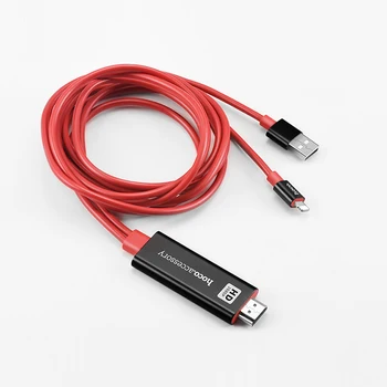 HOCO For Apple stik til HDMI AV-Kabel Oplader Adapter 8 pin til HDTV 1080p Skærm Projektor til iPhone 7 8 iPad Converter