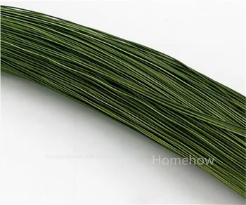 Homehow 10STK/Masse Grønne Farve Kage Udsmykning Blomst Modellering Jern Wire Dia 1,2 mm L 60cm Sugarcraft Fondant Blomster Gør Værktøjer