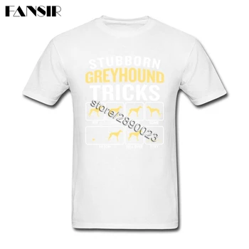 Homme T-Shirt Herre Greyhound Dog Mænd T-Shirts Brugerdefinerede Bomuld Kortærmet Voksen Mærke Tøj