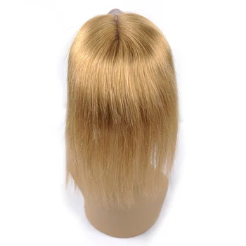 Honning Blond Brasilianske Lige Hår Farve 27 4*4 Swiss Lace Lukning Midterste Del Human Hair Extension Lysende Stjerne Non Remy