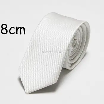 HOOYI 2018 Nye solid mode mænds binde slips for mænd, tørklæder polyester neckcloth 8cm bredde