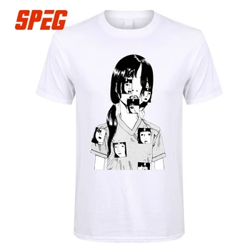 Horror Manga Junji Ito T-Shirts til Mænd Shintaro Kago Pige t-Shirt Toppe Mænds Bomuld kortærmet Tøj, Male T-Shirts