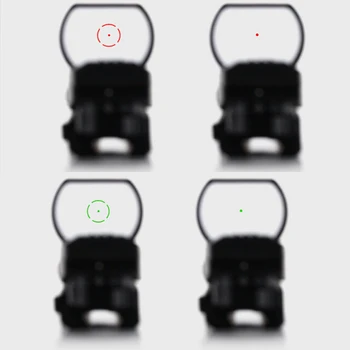 Hot 20mm Jernbane Riffelsigte Jagt Optik Holografiske Red Dot Sight Reflex 4 Sigtemiddel Taktiske Anvendelsesområde Jagt Pistol Tilbehør