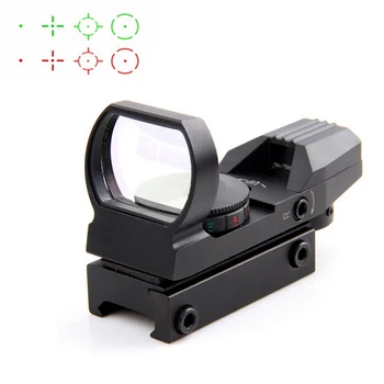 Hot 20mm Jernbane Riffelsigte Jagt Optik Holografiske Red Dot Sight Reflex 4 Sigtemiddel Taktiske Anvendelsesområde Jagt Pistol Tilbehør