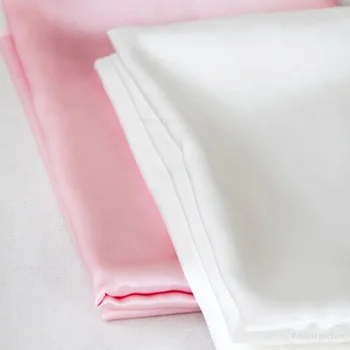 Hot 2pc Nye Dronning/Standard Silke Satin pudebetræk Flere Farver,Rektangel 48*74 cm,Silke sengetøj