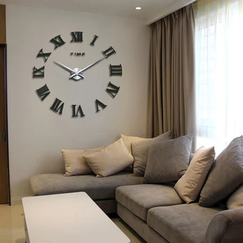HOT 3d diy Akryl miroir vægur klistermærker ure ure Quartz Moderne reloj de forhold, boligindretning nye gratis fragt