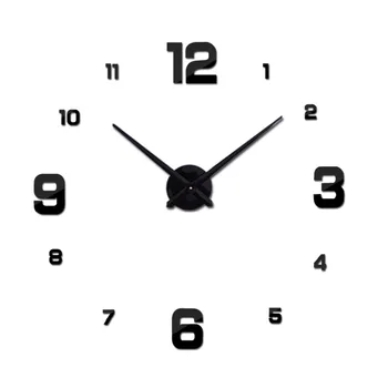 HOT 3d diy Akryl miroir wall stickers ur ure ure Quartz Moderne reloj de forhold, boligindretning ny