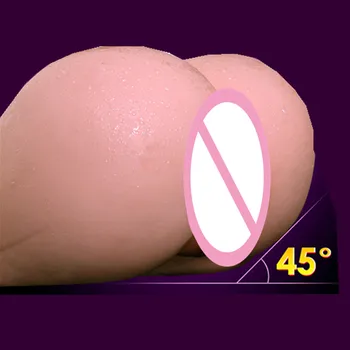 Hot 3D Stor Røv Plump Butt Soft TPE Sex Dukke Realistisk Vagina & Anus for Mandlige Onanister Legetøj Voksen Produkter D4-1-43