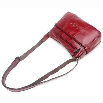 Hot berømte mærke i ægte læder dametasker kvindelige shopping skulder tasker til kvinder håndtaske casual kvinders messenger tasker