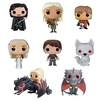 Hot Film Game Of Thrones Jon Sne Daenerys Tyrion Ghost alle former for Action Figur legetøj Model Gave Dukke