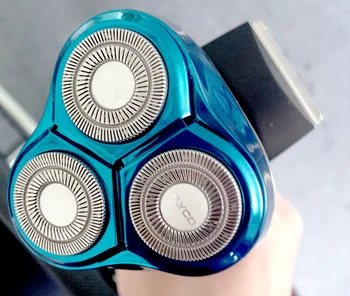Hot FLYCO Vaskbar Genopladelige Rotary Mænds Elektrisk Shaver Barbermaskine med 3D-Floating Heads 1 Time Hurtig Opladning hårfjerning FS336