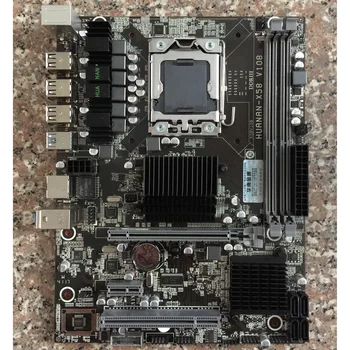 Hot HUANAN X58 bundkort CPU RAM-sæt med CPU køler USB3.0 X58 LGA1366 bundkort CPU Xeon X5670 RAM (2*8G)16G DDR3 RECC