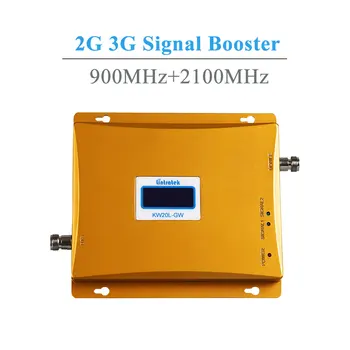 HOT LCD-Skærm, 3G, W-CDMA 2100MHz GSM-900Mhz Dual-Band Mobiltelefon Signal Booster GSM 900 2100 UMTS-Signal Forstærker Forstærker #45
