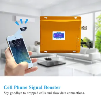 HOT LCD-Skærm, 3G, W-CDMA 2100MHz GSM-900Mhz Dual-Band Mobiltelefon Signal Booster GSM 900 2100 UMTS-Signal Forstærker Forstærker #45