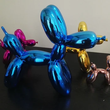 Hot!!! Nyligt Producerede 47CM Høj Super Amerikansk Pop Art Harpiks Håndværk Ballon Dog Figur Statue Ballon Hund Elsker Gave, Xmas Gave
