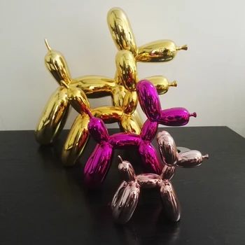 Hot!!! Nyligt Producerede 47CM Høj Super Amerikansk Pop Art Harpiks Håndværk Ballon Dog Figur Statue Ballon Hund Elsker Gave, Xmas Gave