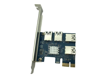 Hot PCI Express-Riser-Kort PCI-E 1x til 16x 1 til 4 USB 3.0 PCIE-Slot Multiplikator Hub Adapter Til Bitcoin Mining Miner BTC Maskine