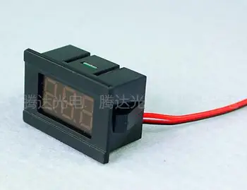 Hot salg 0.36 tommer 100PCS 2 Wire Red DC4.5-30V digitalt display LED Panel Spænding Meter Voltmeter 34mm*23mm*17mm