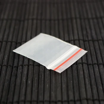 Hot Salg 100pcs Mini Selvstændig Forsegling Røde Linje Zip-Lock plastposer 1.8x2cm Gennemsigtig Emballage Pose Tykkelse 0,2 mm