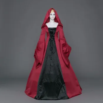 Hot Salg 18th Century Gothic Vintage Prom Bolden Kjole Teater Tøj Halloween Kostume Kjoler Plus Size