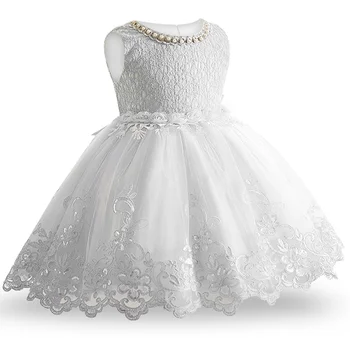 Hot Salg Baby Pige Princess Ball Gown Dress Blomst, Blonde Børn Bridemaid Til Bryllup Part Prom Dresseschildren Tøj Bim.