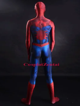 Hot Salg Briller 3D Skygge Mønster Spiderman Kostume til Cosplay Halloween Party