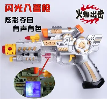 Hot Salg!Elektrisk legetøjs pistol lyd infrarød flash flash projector projektion Børn elektrisk legetøjs pistol Gratis Fragt #53