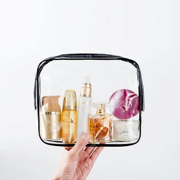 HOT salg gennemsigtig PVC taske vandtæt Kosmetik opbevaring bag makeup taske i god kvalitet ren pose