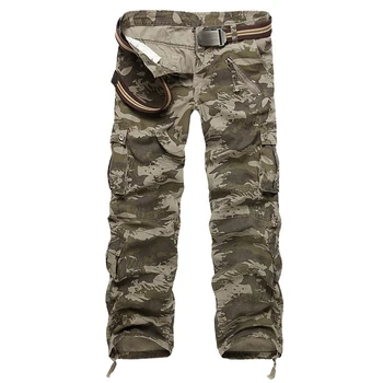 Hot salg gratis forsendelse mænd cargo bukser camouflage bukser militær bukser for mennesket, 7 farver