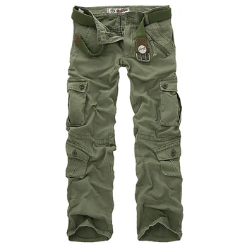 Hot salg gratis forsendelse mænd cargo bukser camouflage bukser militær bukser for mennesket, 7 farver
