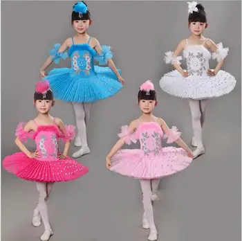Hot Salg Klassisk Professionel Piger, Børn, Ballet Dans Kjole White Swan Lake Ballet Tutu Ballet Kostume